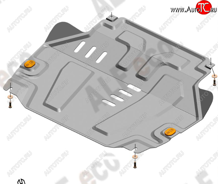 13 399 р. Защита картера двигателя и КПП (V-1,5) Alfeco  Chevrolet Cobalt (2011-2016) седан дорестайлинг (Алюминий 4 мм)  с доставкой в г. Вологда