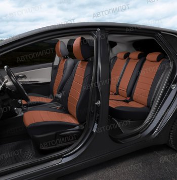 13 849 р. Чехлы на сиденья (экокожа, 40/60) Автопилот Audi A3 8VS седан дорестайлинг (2012-2016)  с доставкой в г. Вологда. Увеличить фотографию 8