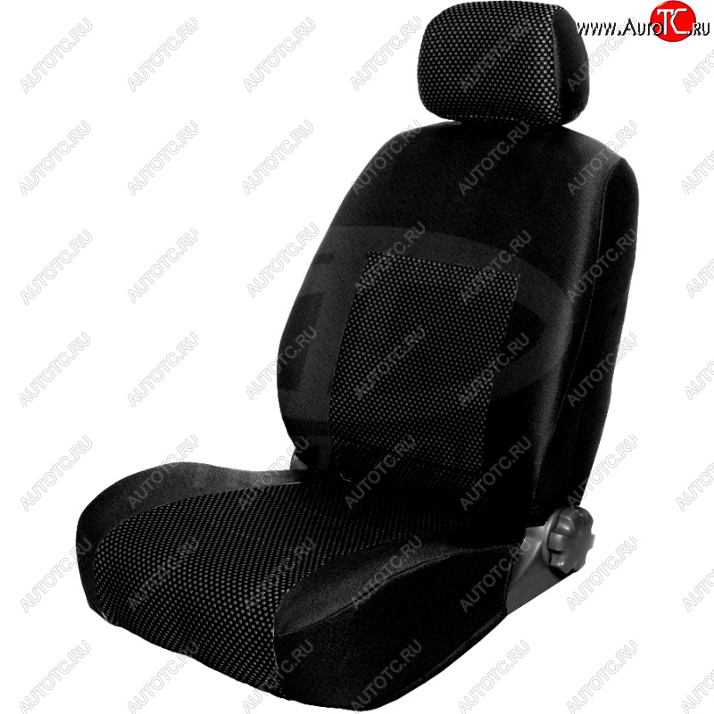 2 499 р. Чехлы сидений (жаккард) Петров Пума Ford S-Max 1 дорестайлинг (2006-2010) (черный)  с доставкой в г. Вологда