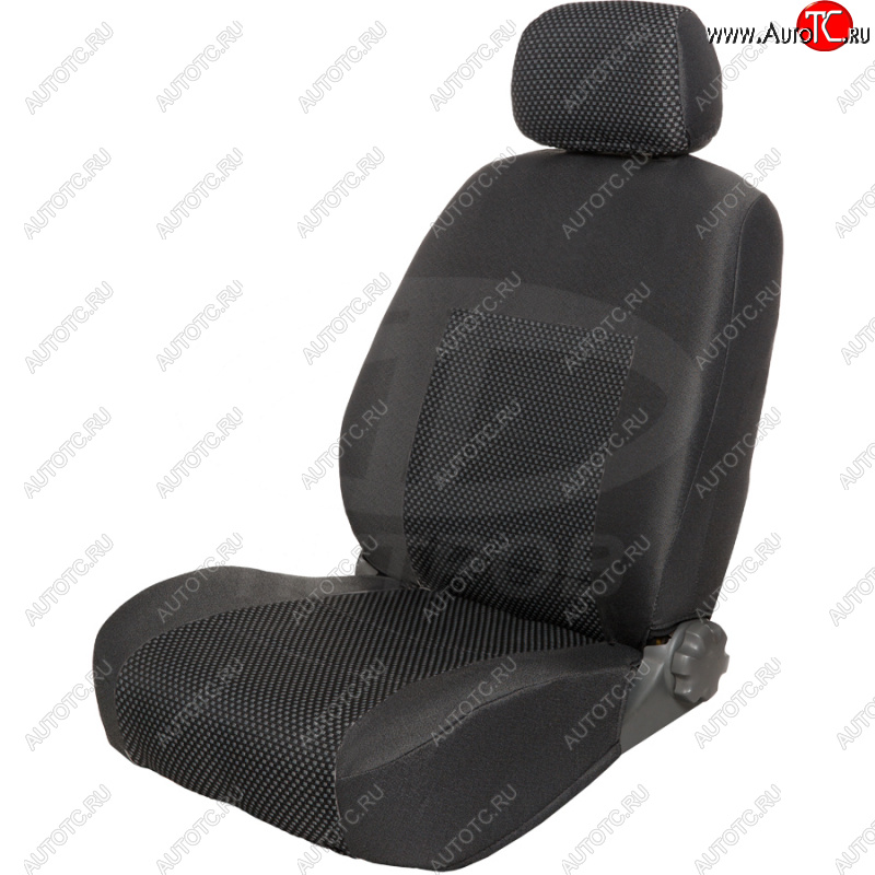 2 499 р. Чехлы сидений (жаккард) Петров ПУМА Toyota Avensis T270 седан дорестайлинг (2008-2011) (серый)  с доставкой в г. Вологда