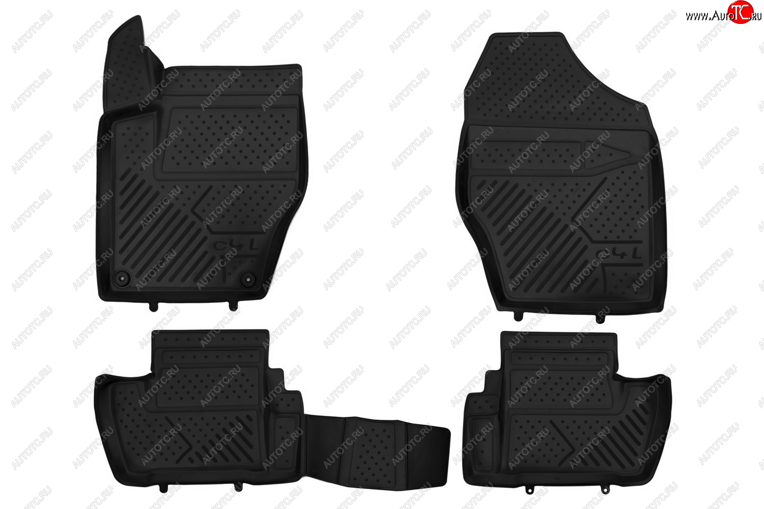 1 999 р. Коврики 3D в салон CITROEN C4L, 2013- 4 шт. (полиуретан)  Ситроен С4 CITROEN c000000186  с доставкой в г. Вологда