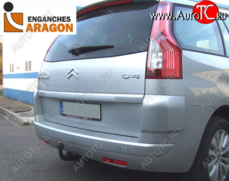 5 249 р. ТСУ для CITROEN C4 Picasso  Grand Picasso 2006-02013, PEUGEOT 5008 2009-2017, PEUGEOT 5008 AdBlue 2010-2017, Тип шара: Горизонтальный, условно-съемны Aragon e1220aa  с доставкой в г. Вологда