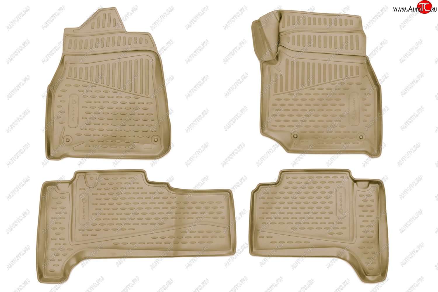 5 699 р. Коврики салона (полиуретан) Element 3D Toyota Land Cruiser J105 (1998-2007) (Бежевые)  с доставкой в г. Вологда