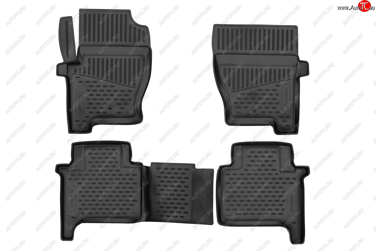 3 499 р. Комплект ковриков в салон (полиуретан, чёрные) Element Land Rover Range Rover Sport 1 L320 дорестайлинг (2005-2009)  с доставкой в г. Вологда