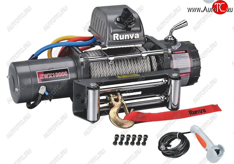 51 999 р. Лебёдка электрическая 12V 10000 lbs 4500 кг Runva   (Стальной трос)  с доставкой в г. Вологда