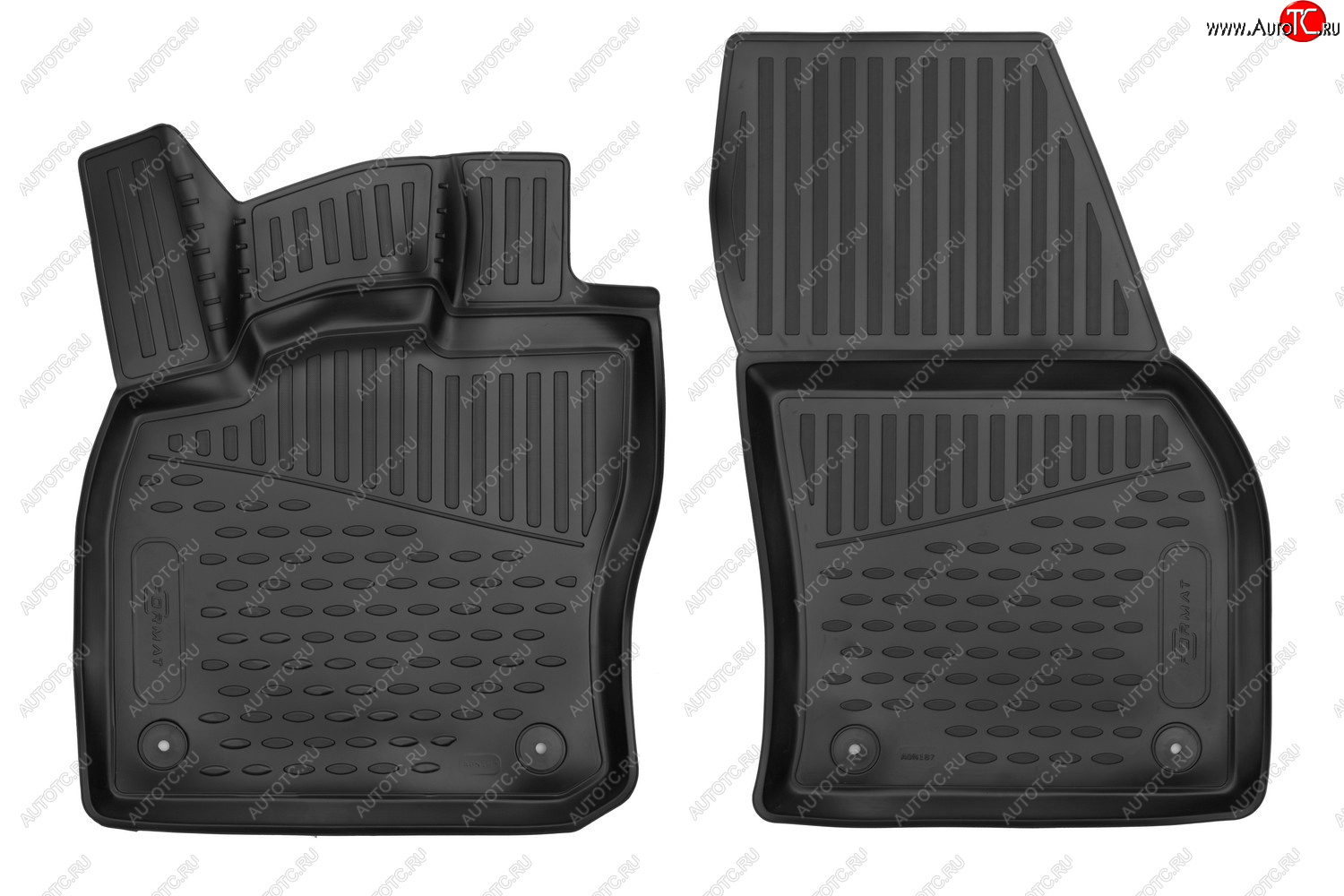 5 399 р. Коврики салона (полиуретан) Element 3D Volkswagen Caddy (2020-2025) (Чёрные)  с доставкой в г. Вологда
