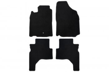 Коврики салона (текстиль) Klever Econom Mitsubishi Pajero Sport PA рестайлинг (2004-2008) (Чёрные)