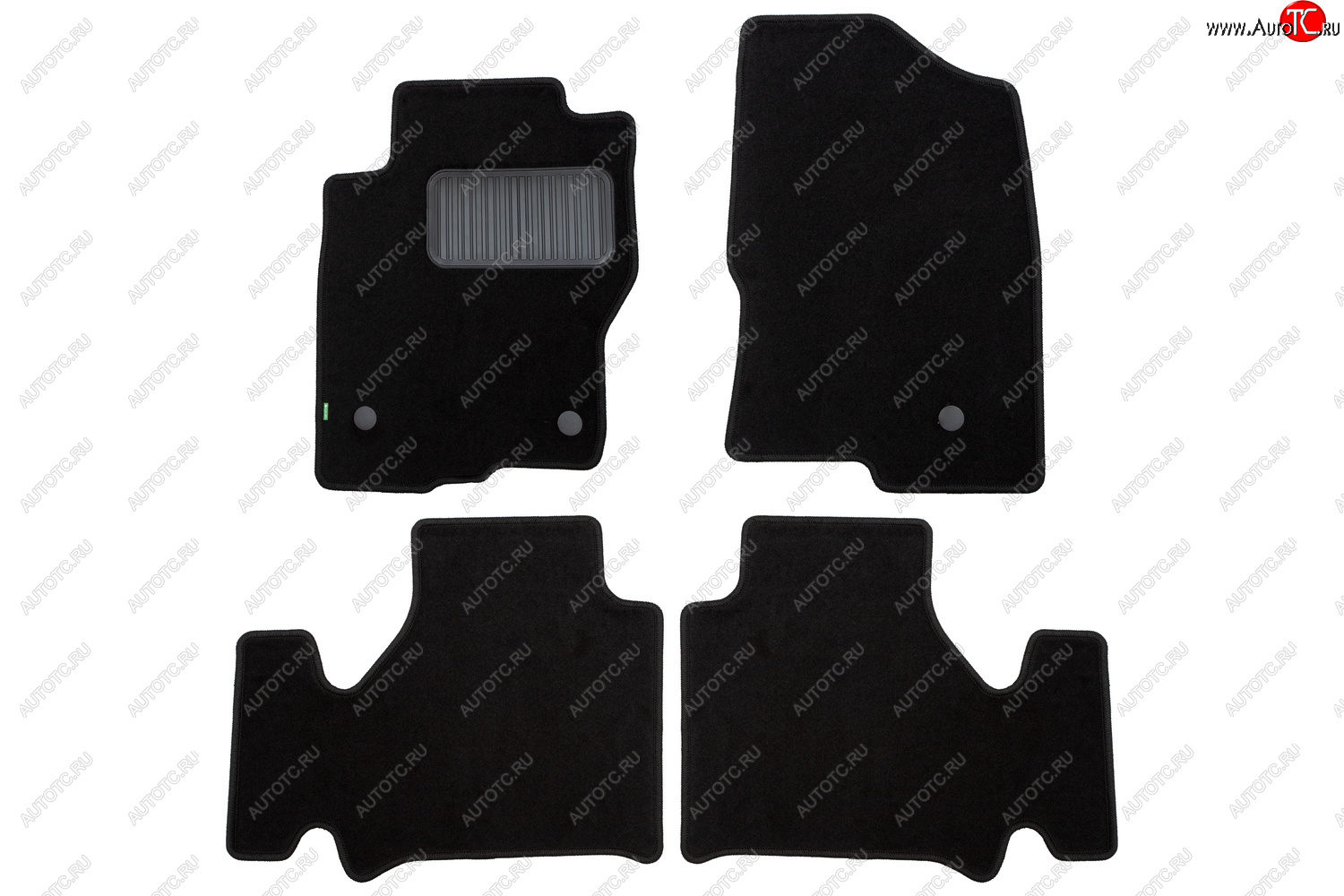 369 р. Комплект ковриков в салон (АКПП, чёрные, текстиль) Klever Standard Nissan Navara 2 D40 рестайлинг (2010-2016)  с доставкой в г. Вологда