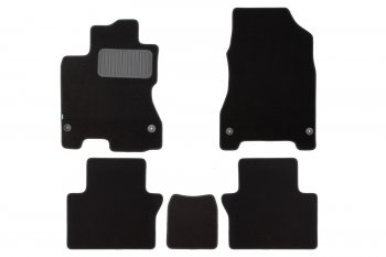 Коврики салона (текстиль) Klever Premium Renault Koleos 1 Phase 2 (2011-2013) (Чёрные)