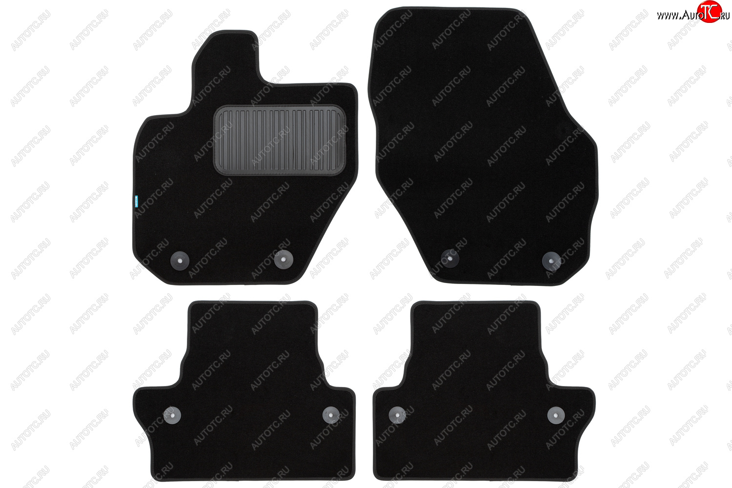 419 р. Коврики в салон Klever Premium VOLVO S60 АКПП 2010-2013, 2013-2018 сед., 4 шт. (текстиль)  Вольво С Klever klever03500322110kh  с доставкой в г. Вологда