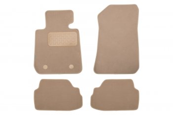 399 р. Коврики в салон Klever Premium BMW 1 3D E81 АКПП 2004-2007, 2007-2011, хб., 4 шт. (текстиль, бежевые Klever klever04050322112kh  с доставкой в г. Вологда. Увеличить фотографию 1