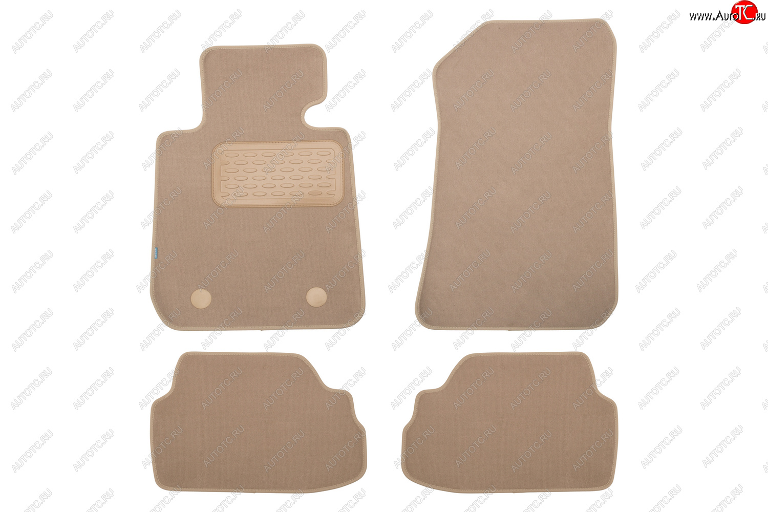399 р. Коврики в салон Klever Premium BMW 1 3D E81 АКПП 2004-2007, 2007-2011, хб., 4 шт. (текстиль, бежевые Klever klever04050322112kh  с доставкой в г. Вологда