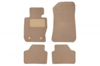 399 р. Коврики в салон Klever Premium BMW X1 E84 АКПП 2009-2012, 2012-2015, внед., 4 шт. (текстиль, бежевые Klever klever04051522112kh  с доставкой в г. Вологда. Увеличить фотографию 1