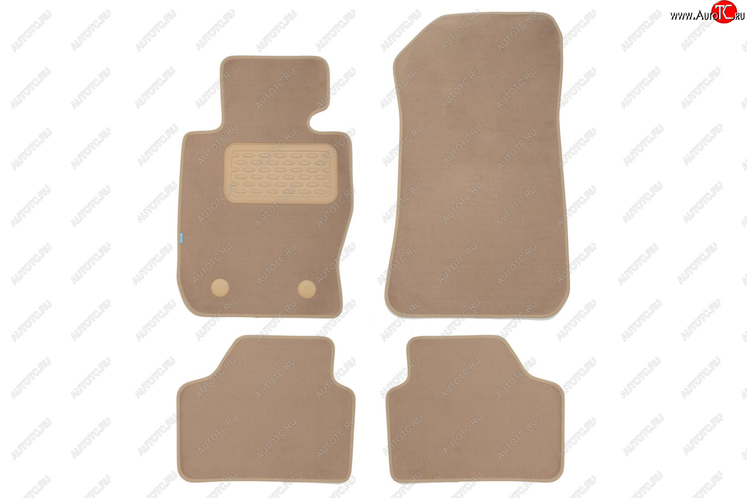 399 р. Коврики в салон Klever Premium BMW X1 E84 АКПП 2009-2012, 2012-2015, внед., 4 шт. (текстиль, бежевые Klever klever04051522112kh  с доставкой в г. Вологда
