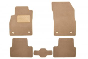 429 р. Коврики в салон Klever Premium CHEVROLET Cruze 2009-2012, 2012-2015, сед., хб., 5 шт. (текстиль, беж Klever klever04081322112kh  с доставкой в г. Вологда. Увеличить фотографию 1