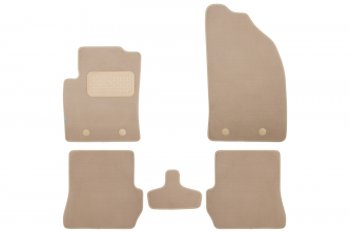 439 р. Коврики в салон Klever Premium FORD Fusion АКПП 2002-2005, 2005-2012, хб., 5 шт. (текстиль, бежевые) Klever klever04160622112kh  с доставкой в г. Вологда. Увеличить фотографию 1