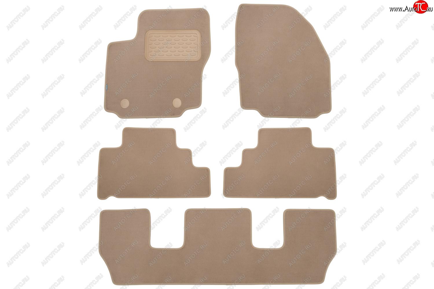 499 р. Коврики в салон Klever Premium FORD Galaxy 2006-2010, 2010-2015, мв., 5 шт. (текстиль, бежевые)  Фо Klever klever04162222112kh  с доставкой в г. Вологда