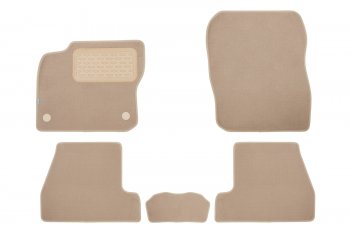 389 р. Коврики в салон Klever Premium FORD Focus 3 2011-2015, 2014-2019, хб., 5 шт. (текстиль, бежевые)  Ф Klever klever04163222112kh  с доставкой в г. Вологда. Увеличить фотографию 1
