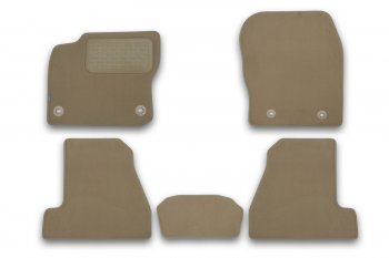 419 р. Коврики в салон Klever Premium FORD Focus III 2011-2015, 2014-2019, сед., 5 шт. (текстиль, бежевые)  Klever klever04166822112kh  с доставкой в г. Вологда. Увеличить фотографию 1