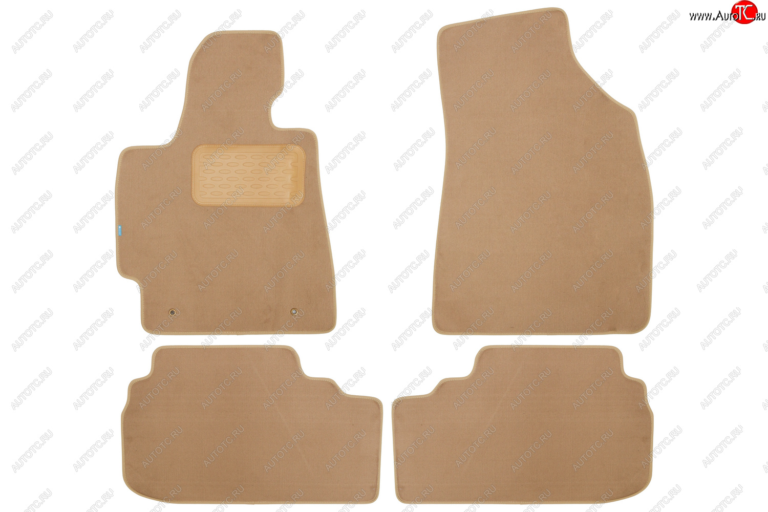 9 549 р. Коврики салона (текстиль) Klever Premium Toyota Highlander XU40 дорестайлинг (2007-2010) (Бежевые)  с доставкой в г. Вологда