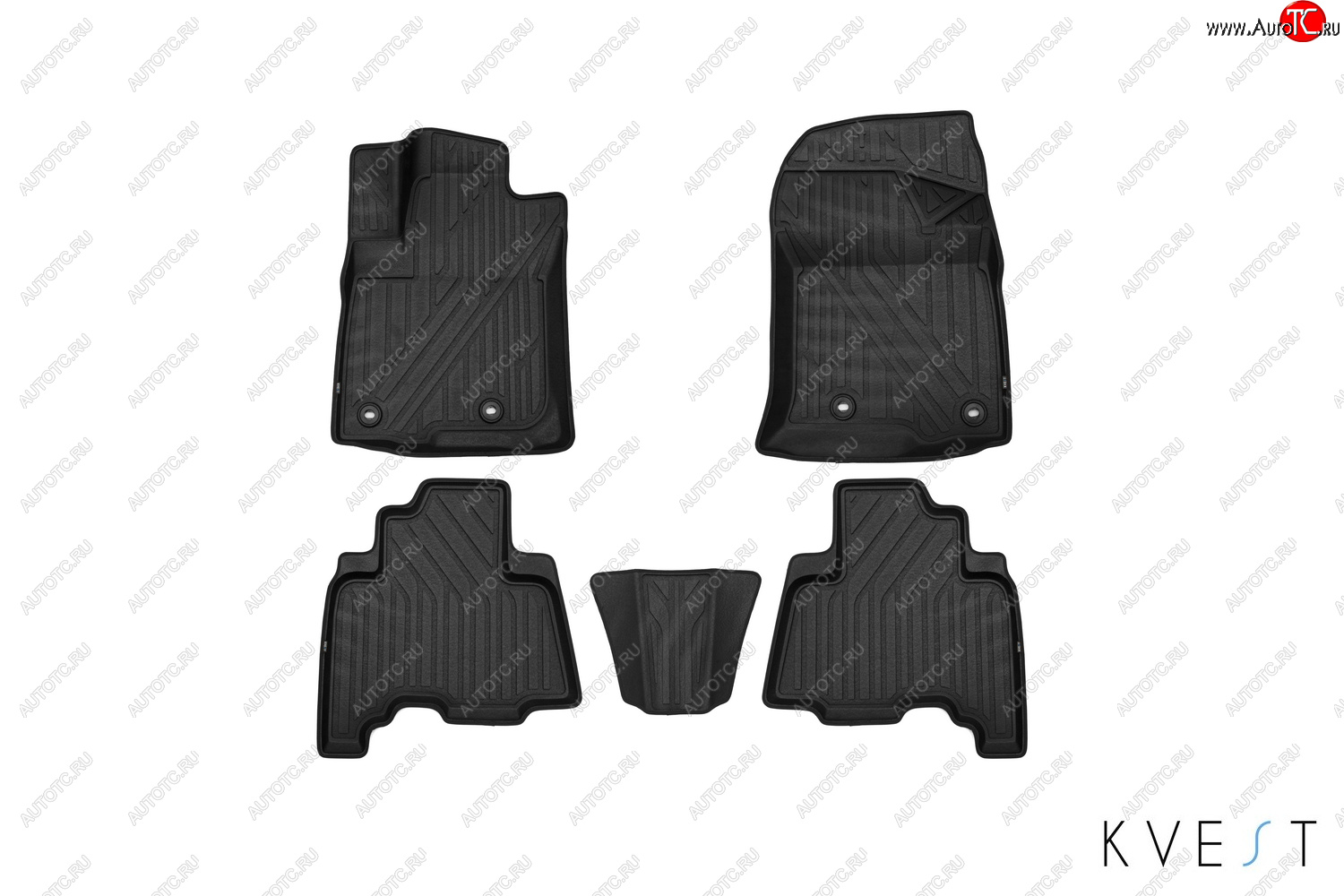 6 499 р. Коврики KVEST 3D в салон подходят для LEXUS GX, 2013-, 5шт. (полиуретан, бежевый, серый)  Лексус GХ KVEST kvestlex00004kb1  с доставкой в г. Вологда