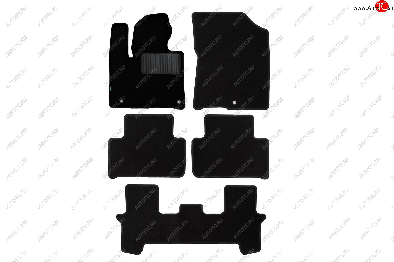 5 249 р. Комплект ковриков в салон (чёрные, текстиль) Klever Standard KIA Sorento MQ4 (2020-2022)  с доставкой в г. Вологда