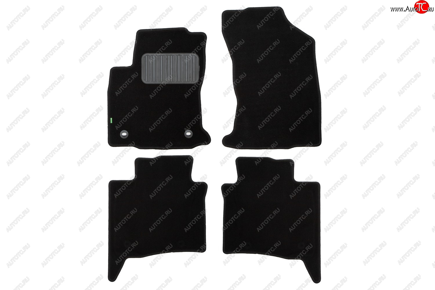 6 949 р. Комплект ковриков в салон (чёрные, текстиль) Klever Standard Toyota Fortuner AN160 рестайлинг (2020-2025)  с доставкой в г. Вологда