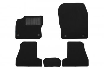 Коврики салона (текстиль) Klever Premium Ford Focus 3 седан дорестайлинг (2011-2015) (Чёрные)