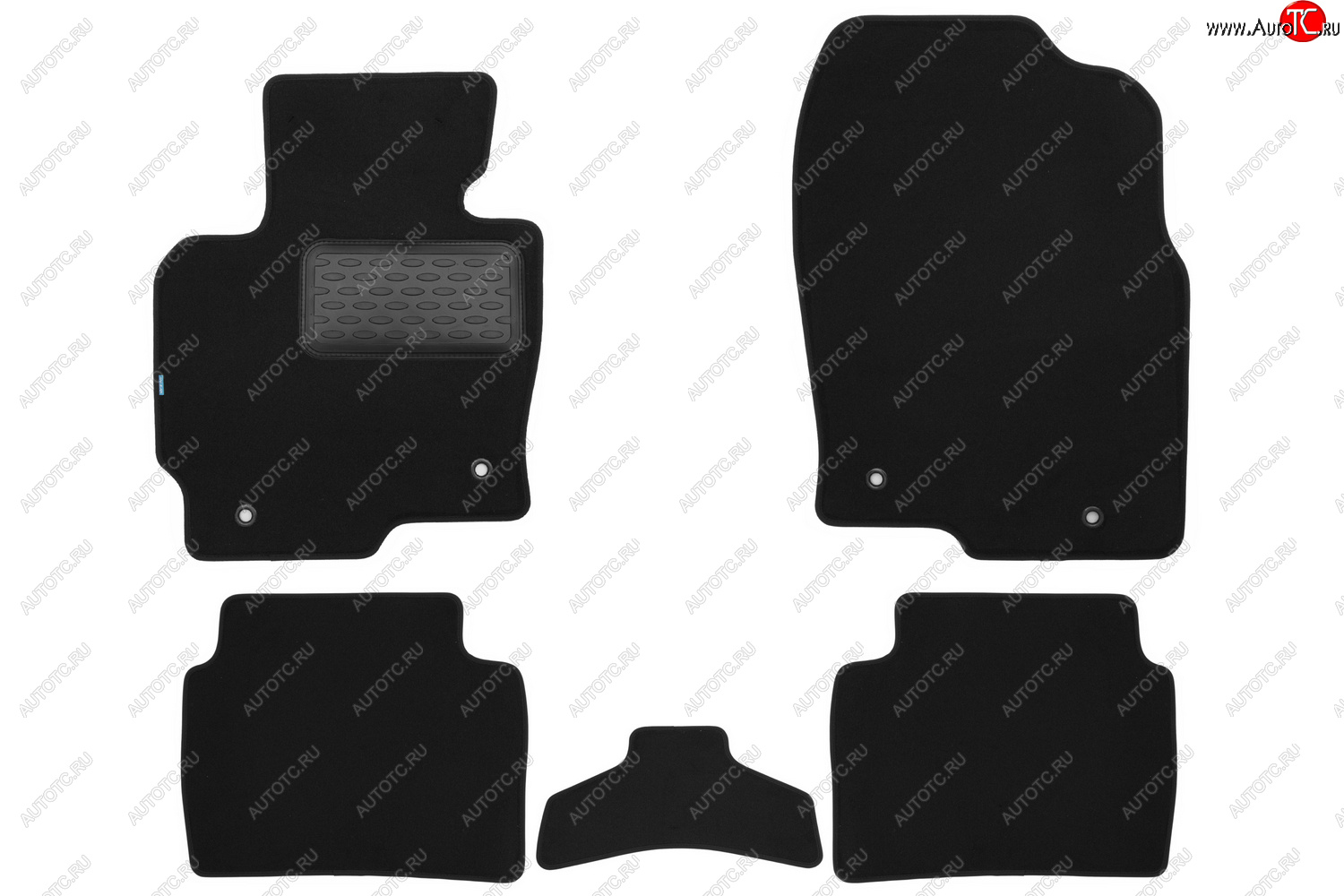 9 549 р. Коврики салона (текстиль) Klever Premium Mazda CX-5 KE рестайлинг (2015-2017) (Чёрные)  с доставкой в г. Вологда
