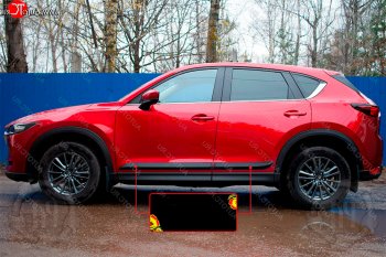 1 339 р. Передний левый молдинг на дверь Русская Артель Mazda CX-5 KF (2016-2025) (Поверхность шагрень)  с доставкой в г. Вологда. Увеличить фотографию 2