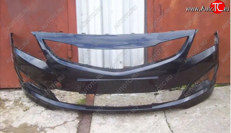 1 639 р. Передний бампер Технопласт Hyundai Solaris RBr седан рестайлинг (2014-2017)  с доставкой в г. Вологда