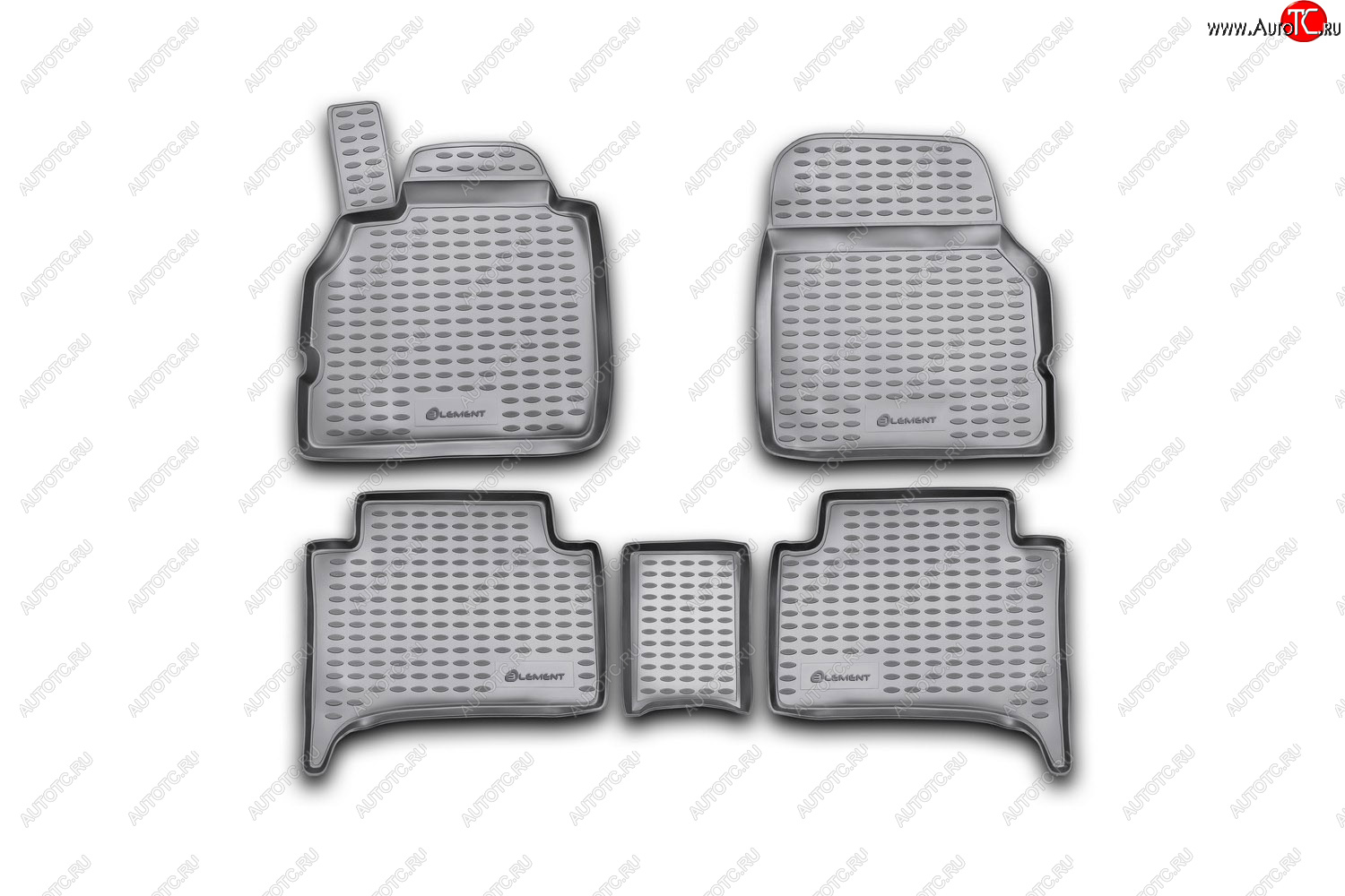 5 899 р. Коврики в салон подходит для RENAULT Scenic (II, IIp) 2003-2009, 5 шт. (полиуретан, бежевые)  Рено Сценик Element nlc.41.09.212  с доставкой в г. Вологда