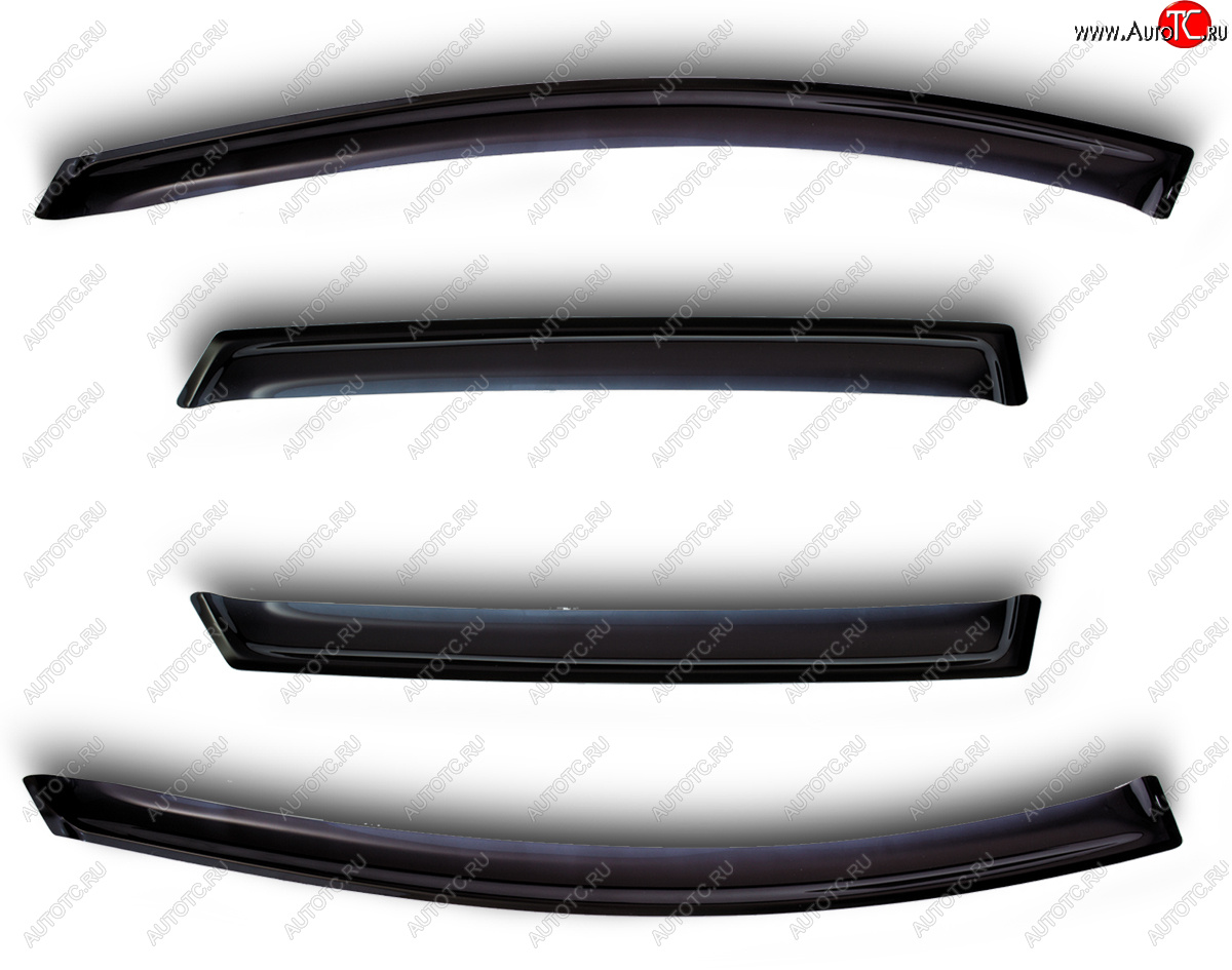 3 199 р. Дефлекторы боковых окон BMW 5 Series SD 2003-2010, 4 шт., темный (for models with chrome)  БМВ Пяте SIM nld.sbmw5s0332-cr  с доставкой в г. Вологда