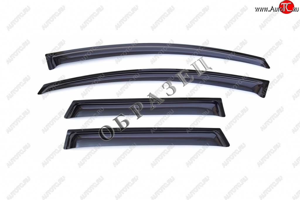 4 499 р. Дефлекторы боковых окон Subaru Tribeca, 2005-2014, 4ч., темный  Субару Трибека SIM nld.ssutri0532  с доставкой в г. Вологда