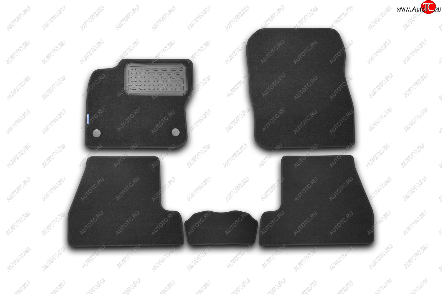 5 199 р. Коврики в салон FORD Focus 3 2011-2015, 2014-2019, хб., 5 шт. (текстиль)  Форд Фокус Autofamily nlt.16.32.11.110kh  с доставкой в г. Вологда