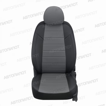 13 649 р. Чехлы на сиденья (экокожа, 5 мест ЗСиС 40/60) Автопилот  CITROEN Berlingo ( M49,  M59) (1996-2012), Peugeot Partner Origin  минивэн (1996-2012) (черный/серый)  с доставкой в г. Вологда. Увеличить фотографию 3