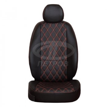 4 999 р.                     Орегон РОМБ Renault Duster (06.2015-н.в.) 23, +airbag, №2; ЧЕРНЫЙ экокожа  r041b   с доставкой в г. Вологда. Увеличить фотографию 1