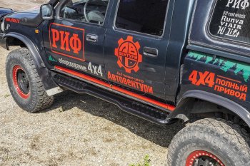 46 849 р. Защита порогов с подножкой РИФ Toyota Hilux N80, N90, N100, N110 дорестайлинг (1988-1991)  с доставкой в г. Вологда. Увеличить фотографию 4