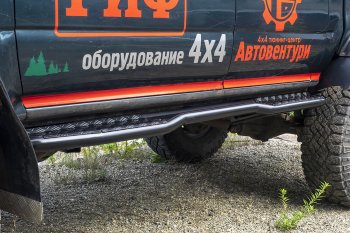 46 849 р. Защита порогов с подножкой РИФ Toyota Hilux N80, N90, N100, N110 дорестайлинг (1988-1991)  с доставкой в г. Вологда. Увеличить фотографию 7