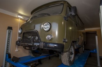 26 019 р. Площадка для скрытой установки лебёдки с защитой рулевых тяг РИФ  Уаз Буханка  452 (1965-2025) 2206 микроавтобус, 3303 бортовой грузовик, 3741 цельнометаллический фургон, 39094 (Фермер) бортовой грузовик  с доставкой в г. Вологда. Увеличить фотографию 10