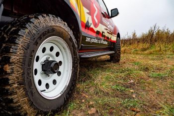 46 999 р. Защита порогов с подножкой РИФ Isuzu D-Max RT85 DoubleCab дорестайлинг (2011-2017)  с доставкой в г. Вологда. Увеличить фотографию 4