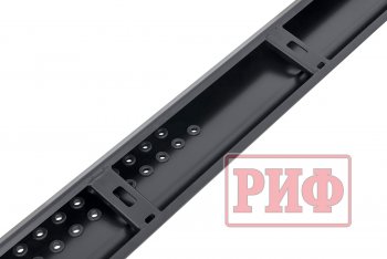 55 109 р. Защита порогов с подножкой РИФ Mitsubishi Pajero Sport QE дорестайлинг (2015-2021)  с доставкой в г. Вологда. Увеличить фотографию 2