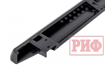 55 239 р. Защита порогов с подножкой РИФ Mitsubishi Pajero Sport QF рестайлинг (2019-2022)  с доставкой в г. Вологда. Увеличить фотографию 8