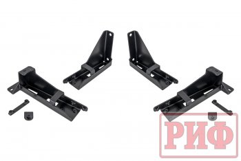 55 239 р. Защита порогов с подножкой РИФ Mitsubishi Pajero Sport QF рестайлинг (2019-2022)  с доставкой в г. Вологда. Увеличить фотографию 10