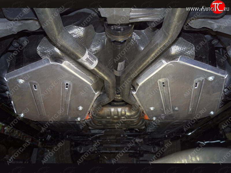 14 249 р. Защита бака (2 штуки, алюминий) TCC Jeep Grand Cherokee WK2 1-ый рестайлинг (2013-2018)  с доставкой в г. Вологда