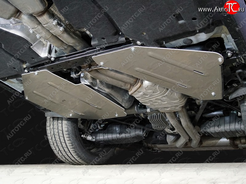 11 349 р. Защита бака (2 штуки, алюминий) TCC Porsche Cayenne PO536 (2018-2025)  с доставкой в г. Вологда