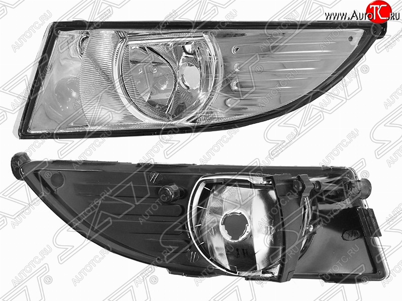 1 459 р. Левая противотуманная фара SAT (под одну лампу) Skoda Fabia Mk2 универсал рестайлинг (2010-2014)  с доставкой в г. Вологда
