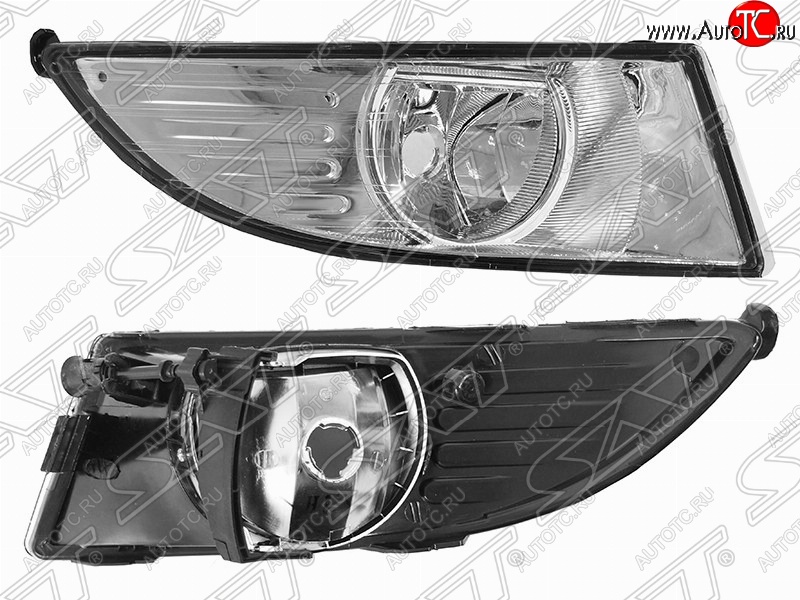 1 459 р. Правая противотуманная фара SAT (под одну лампу) Skoda Fabia Mk2 универсал рестайлинг (2010-2014)  с доставкой в г. Вологда