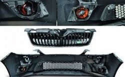 38 349 р. Передний бампер RS Style Skoda Fabia Mk2 универсал дорестайлинг (2007-2010) (Неокрашенный)  с доставкой в г. Вологда. Увеличить фотографию 3