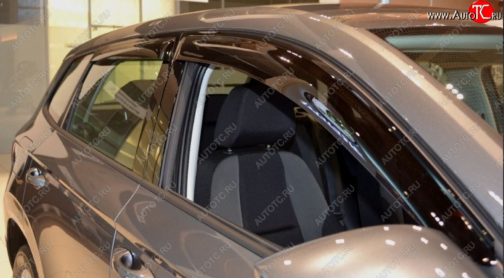 3 399 р. Дефлектора окон SIM Skoda Karoq NU7 дорестайлинг (2017-2021)  с доставкой в г. Вологда